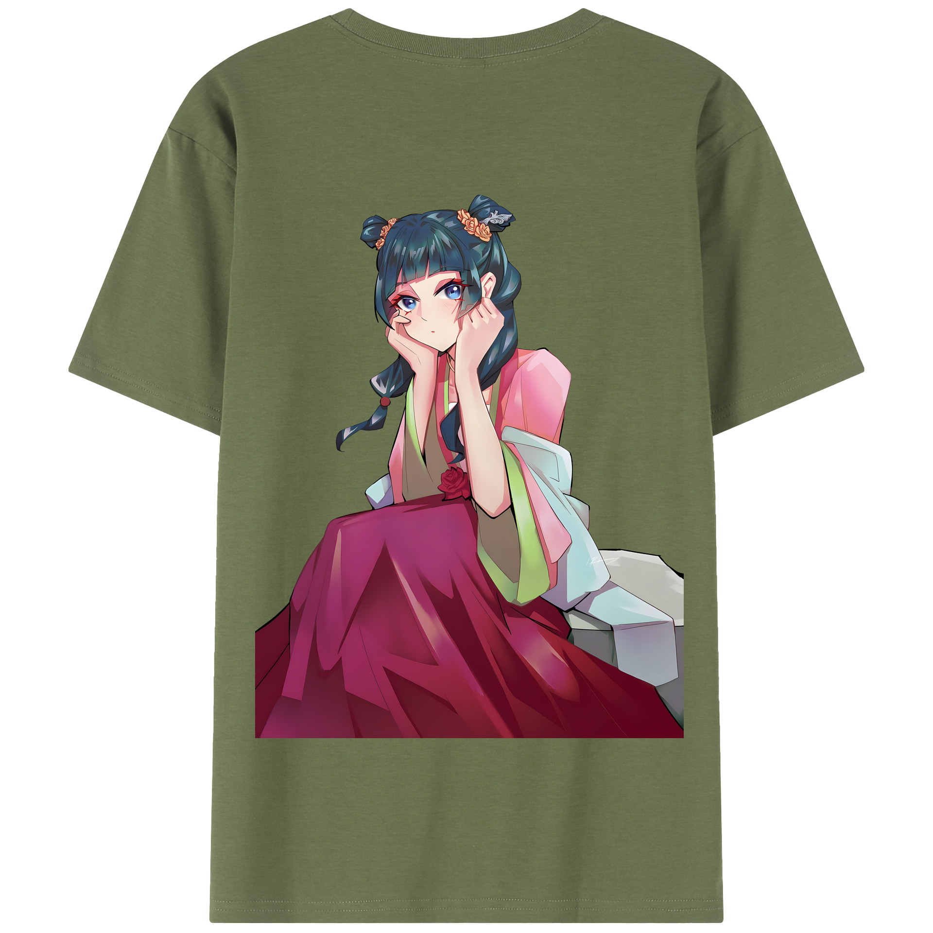 （画像用） 薬屋のひとりごと The Apothecary Diaries 綿100％半袖Tシャツ（背面プリント）